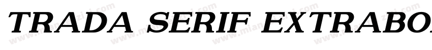 Trada Serif ExtraBol字体转换